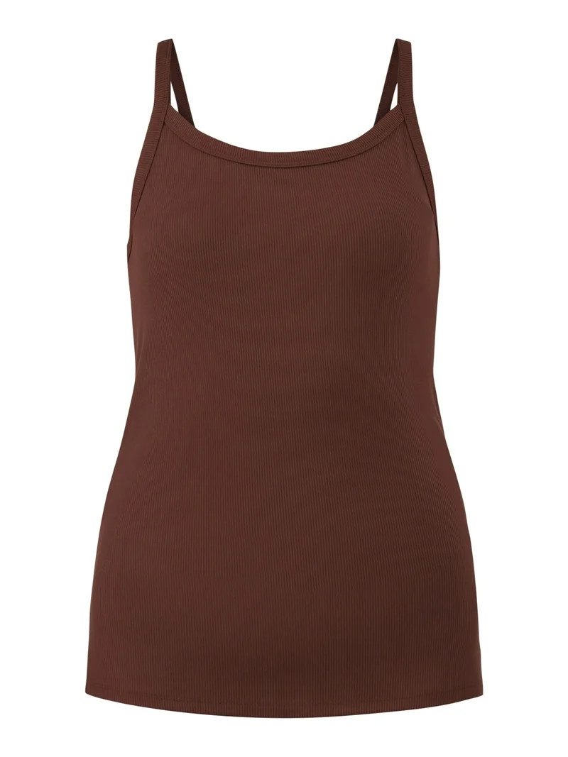 No Boundaries Ribbed Cami Top, Women's | Walmart (US)