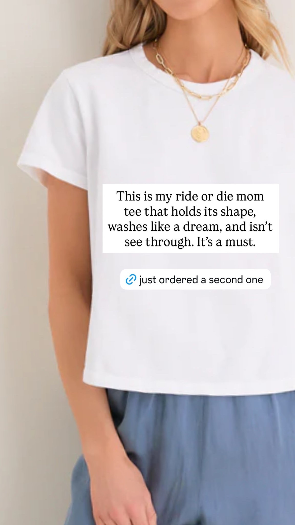 This is my ride or die mom boxy tee that holds its shape, washes like a dream, and isn’t see through. It’s a must!

Best white tshirt, everyday outfit, mom uniform!

#LTKmomlife #LTKootd #LTKgrwm