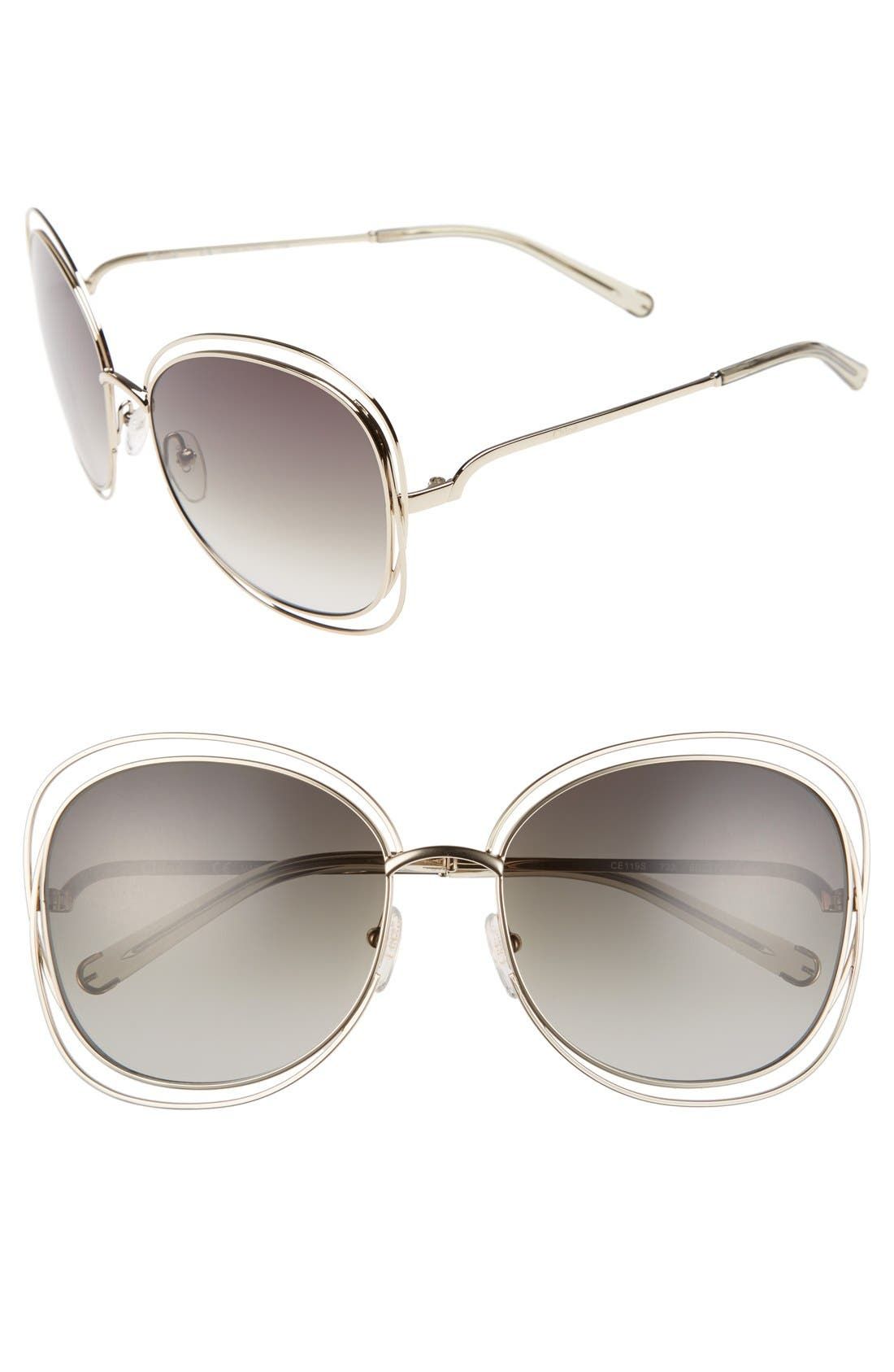'Carlina' 60mm Oversize Sunglasses | Nordstrom