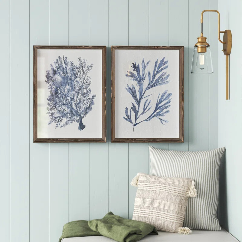Seaweed Under Water I Framed 2 Pieces by Vincent Van Gogh Painting | Wayfair North America