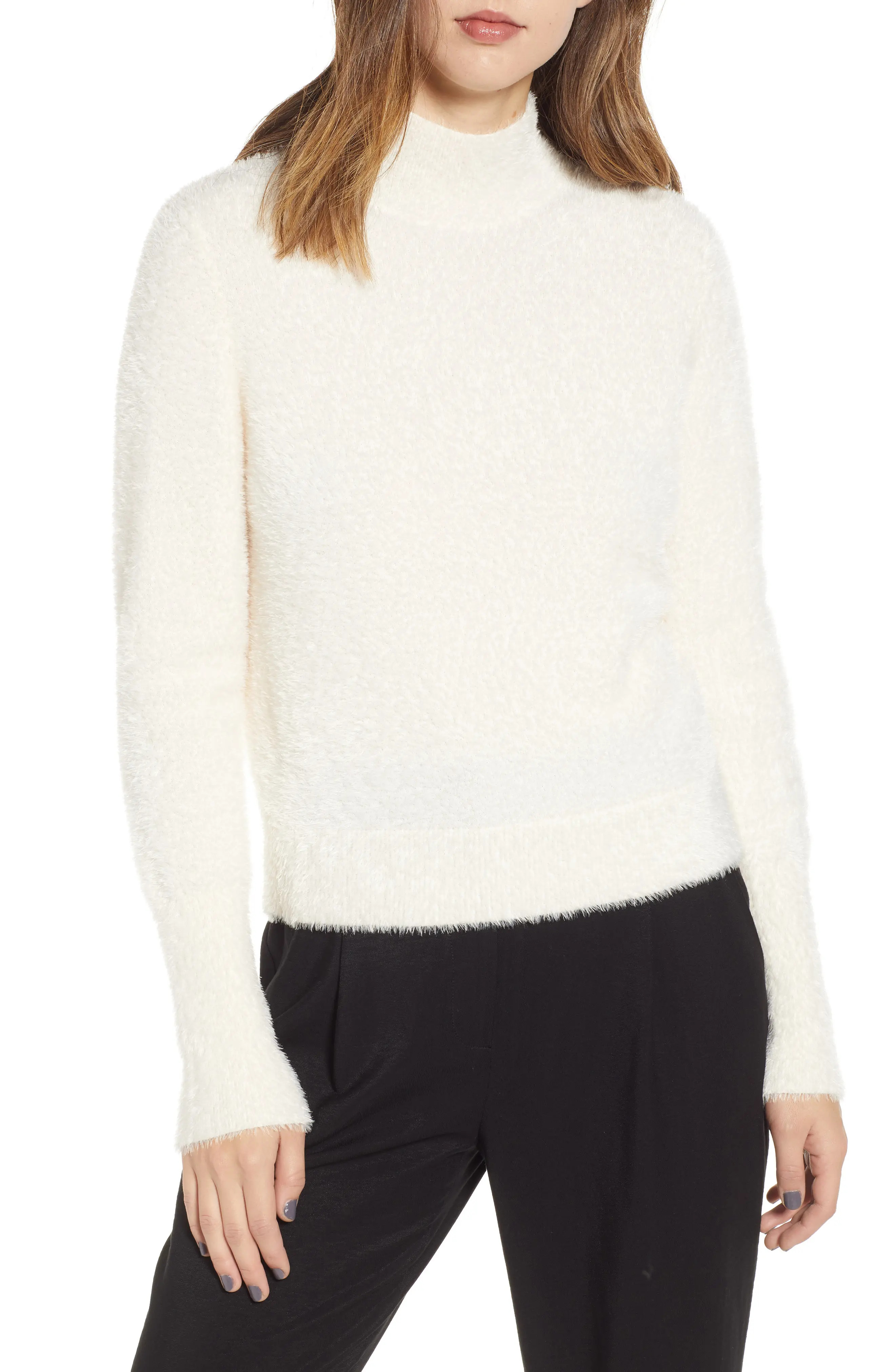 Leith Eyelash Knit Pullover | Nordstrom