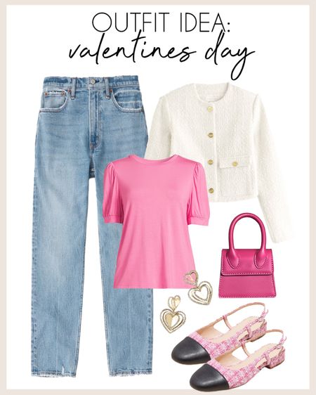 Casual and cute Valentine’s Day outfit idea!

#valentinesday

Abercrombie denim. Amazon finds. Pink handbag. Walmart finds. Walmart fashion. Chic tweed jacket. Target finds. Target shoes. Pink tweed flats. Casual vday look. Casual Valentine’s Day outfit. 

#LTKfindsunder100 #LTKstyletip #LTKSeasonal