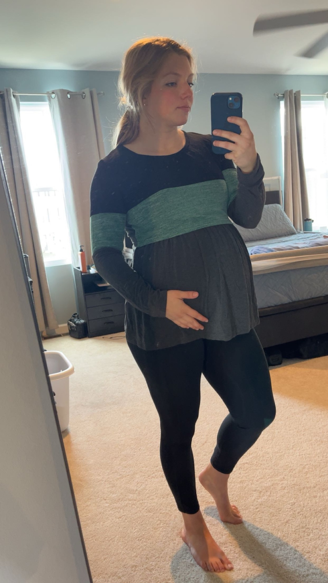 Love how flattering this longsleeve maternity top is and the subtle, easy nursing access!

(5’2.5”, Size M)
#MaternityFaves

#LTKmomlife #LTKBump #LTKBaby