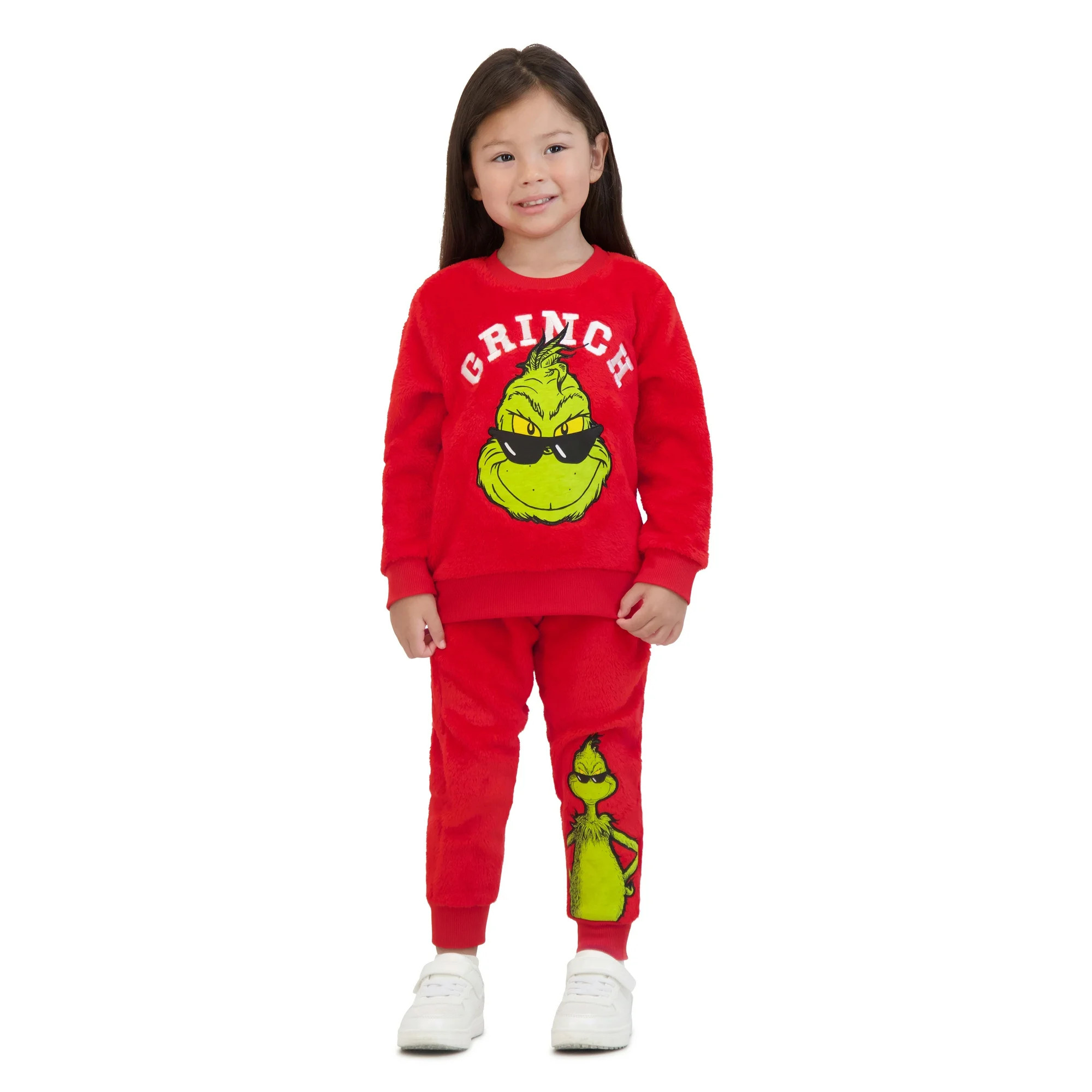 The Grinch Toddler Long Sleeve Sweatshirt and Jogger Set, Sizes 2T-5T | Walmart (US)