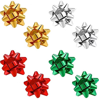 Christmas Bow Stud Earrings for Women | Red & Green Festive Jewelry Gift Set 4 Pairs Christmas Bow One Size | Target