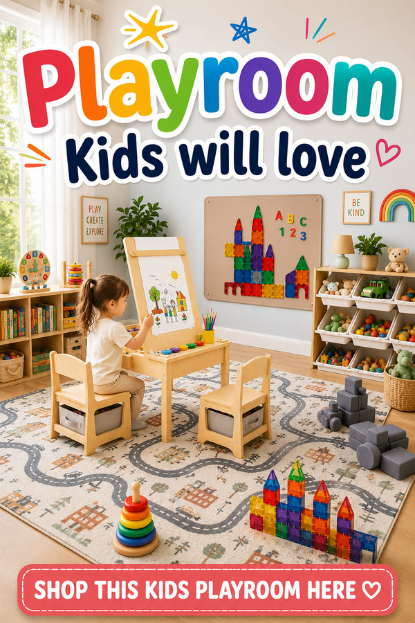 Create a fun kids playroom your little ones will never want to leave