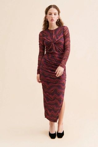 Saylor Liline Abstract Mesh Dress | Free People (Global - UK&FR Excluded)