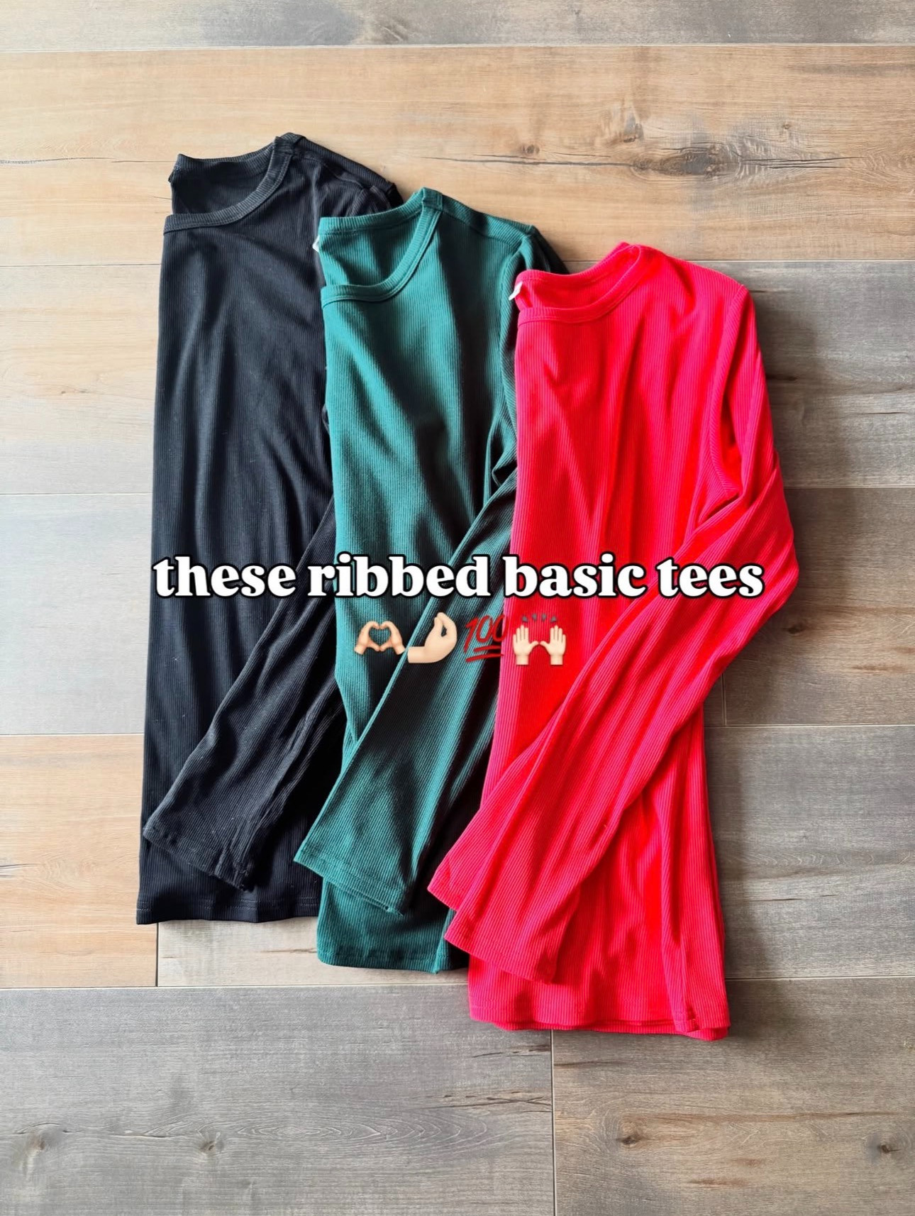 Great long sleeve basic for winter! Super soft, festive colors, Christmas, ribbed knit, slim fit top, winter style, winter fashion, capsule wardrobe, holiday style, comfy look, affordable women's clothing, Amazon fashion.

 

 #LTKHoliday #LTKSeasonal #LTKFindsUnder50