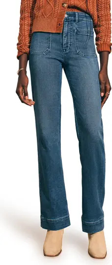 Faherty Stretch Terry Wide Leg Pants | Nordstrom | Nordstrom