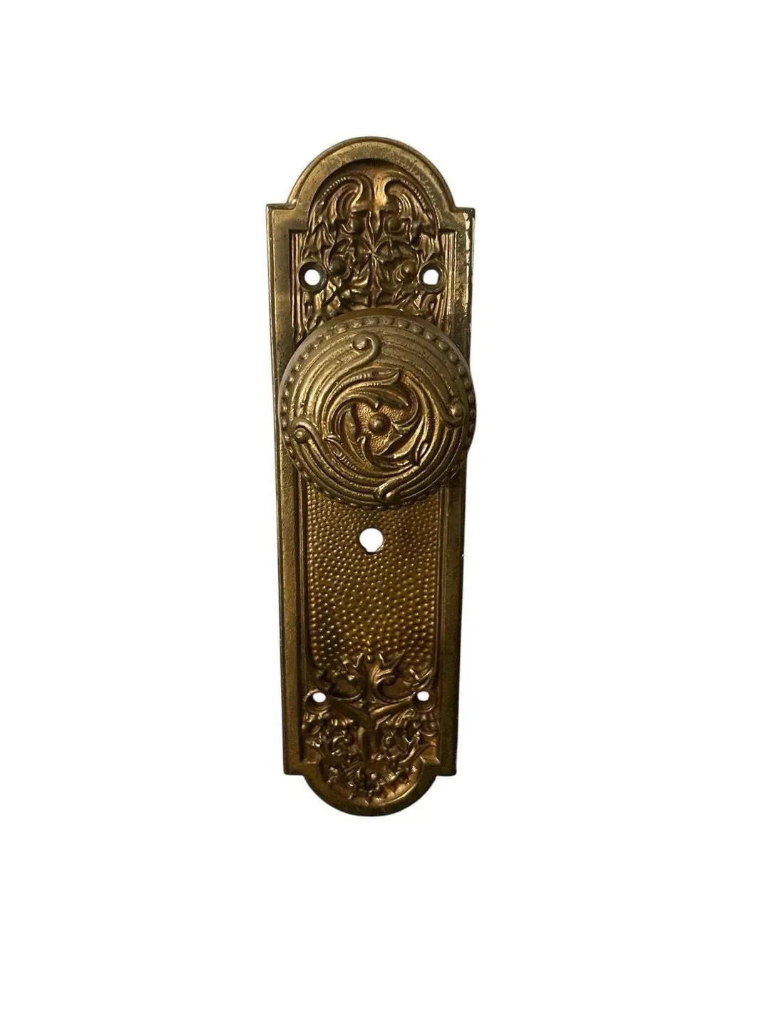 Antique Cast Bronze Brass Door Plate & Knob Decorative Elements #0107F | Etsy (US)