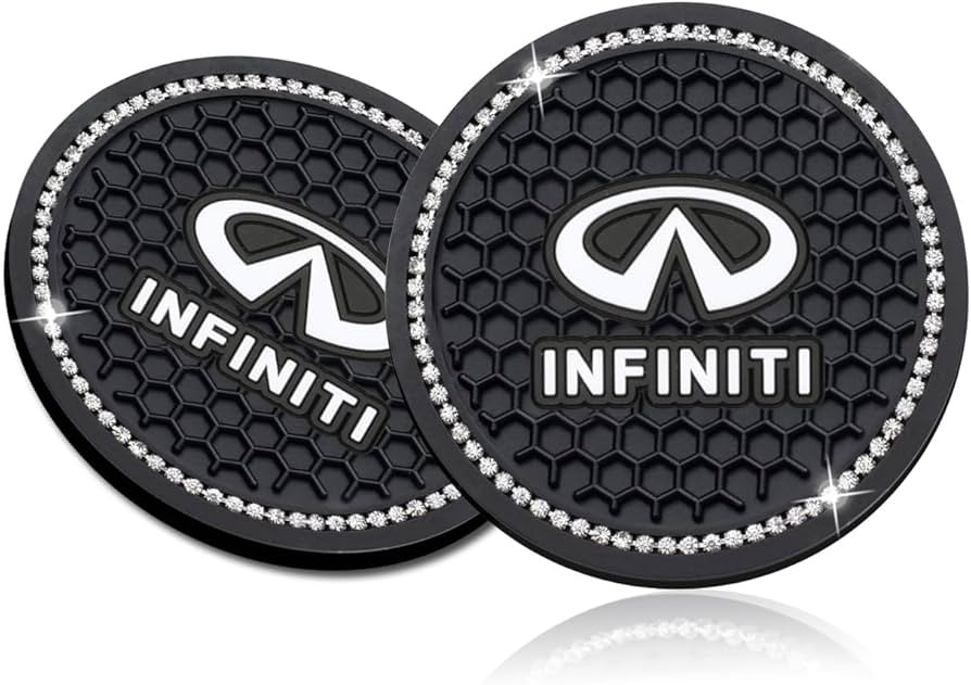 2PCS Car Coasters for Cup Holder for Infiniti QX50 Q50 Q70 Q70L Q60 QX30 QX60 QX80 Cupholders Coa... | Amazon (US)