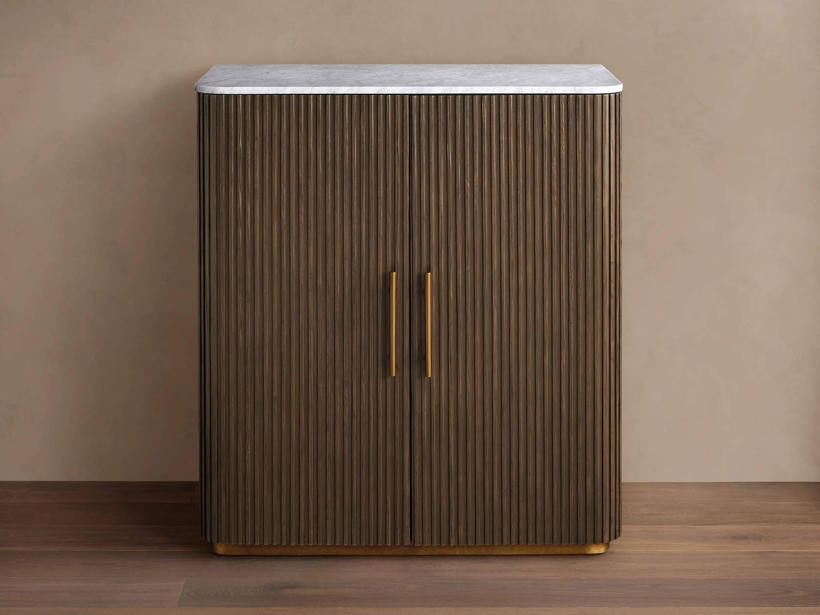 Finnley Plinth Bar Cabinet | Arhaus