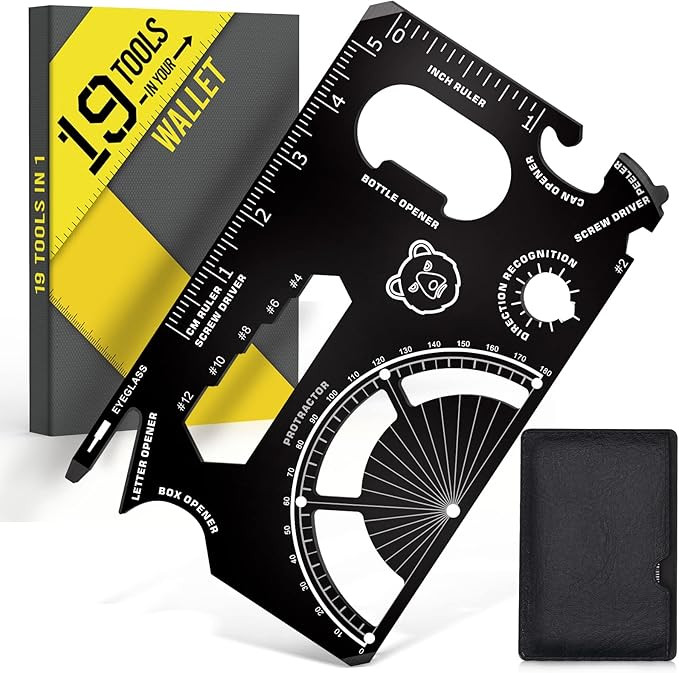 Stocking Stuffers Tools Gifts for Men - 19 Tools In 1 Wallet Credit Card Multitool Gifts | Women ... | Amazon (US)