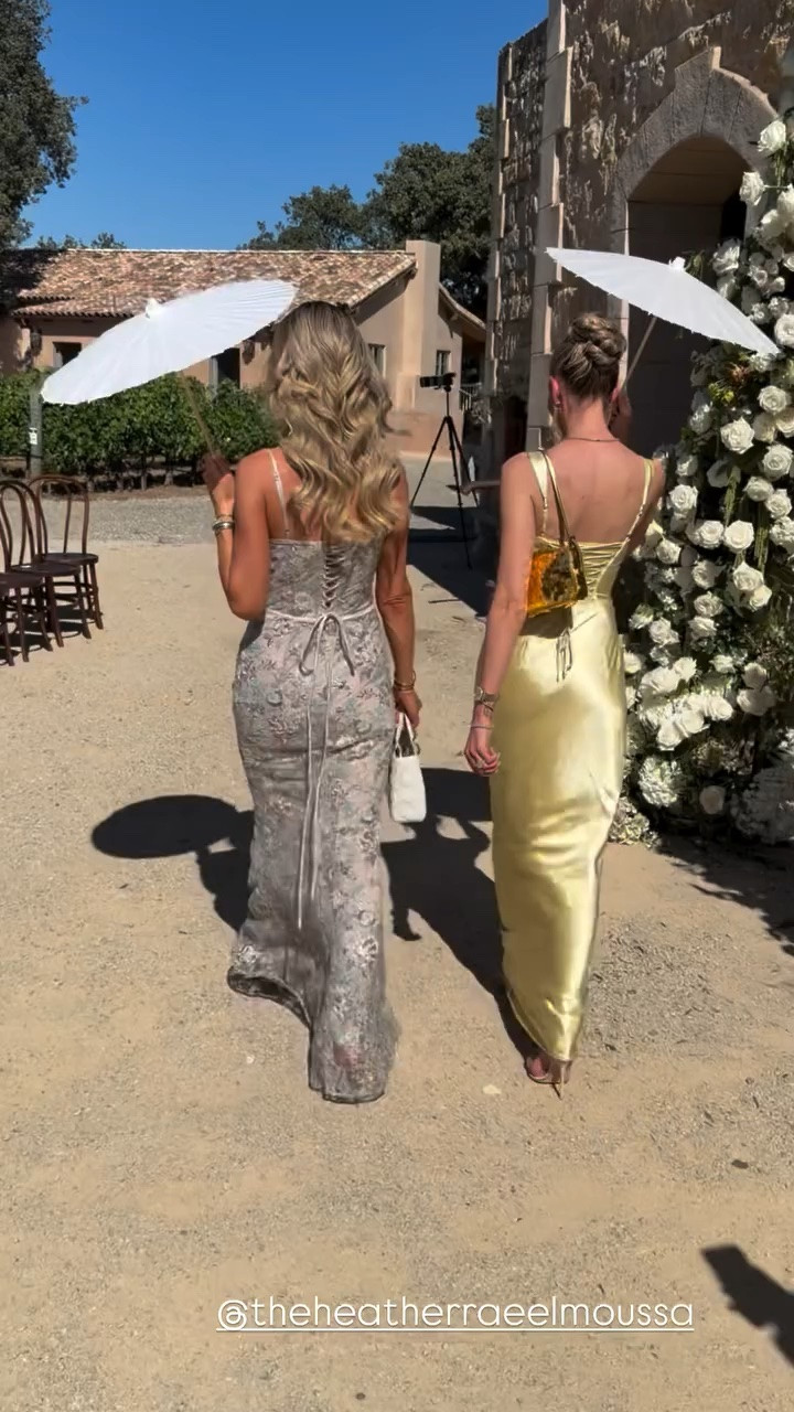 Christina Haack's lace up corset dress ￼

#LTKWedding