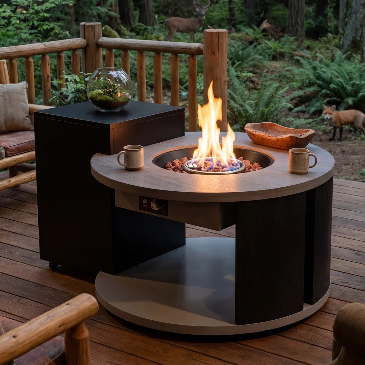 42" Outdoor Propane Fire Table – 50,000 BTU, Hidden Tank Storage, Weather-Resistant Zinc-Alumin... | Wayfair North America