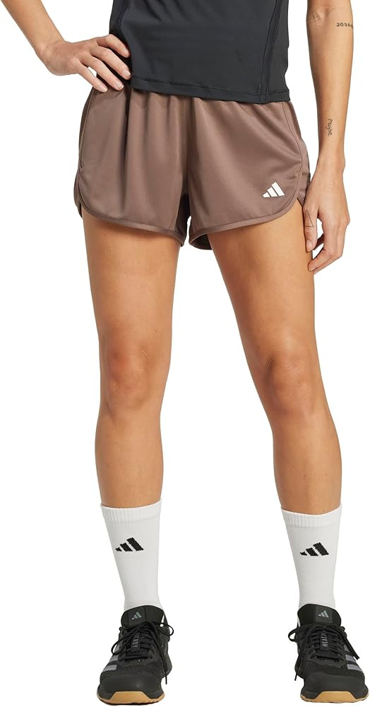 Adidas Womens Pacer Essentials Knit High-Rise Shorts | Amazon (US)