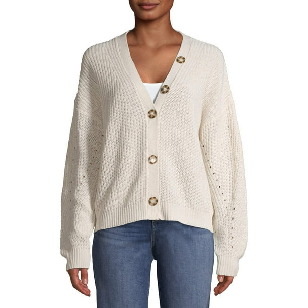 Time and Tru Women’s Boyfriend Cardigan | Walmart (US)