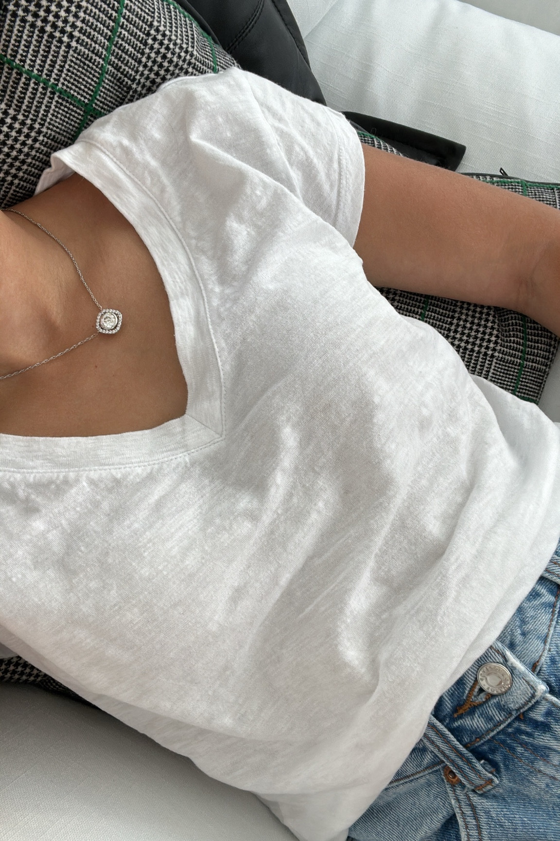 Z supply has some of my favorite tees and my favorite prices. I have a few different silhouettes from them - this white v neck is only $39!

#LTKstyletip #LTKfindsunder50 #LTKtravel