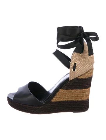 Fendi Wrap-Around Espadrille Wedges | The Real Real, Inc.