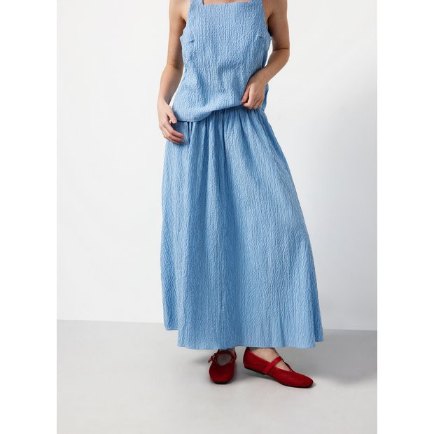 Buy Blue Stripe Print Midaxi Full Co-ord Skirt 12 | Skirts | Tu | Tu Clothing
