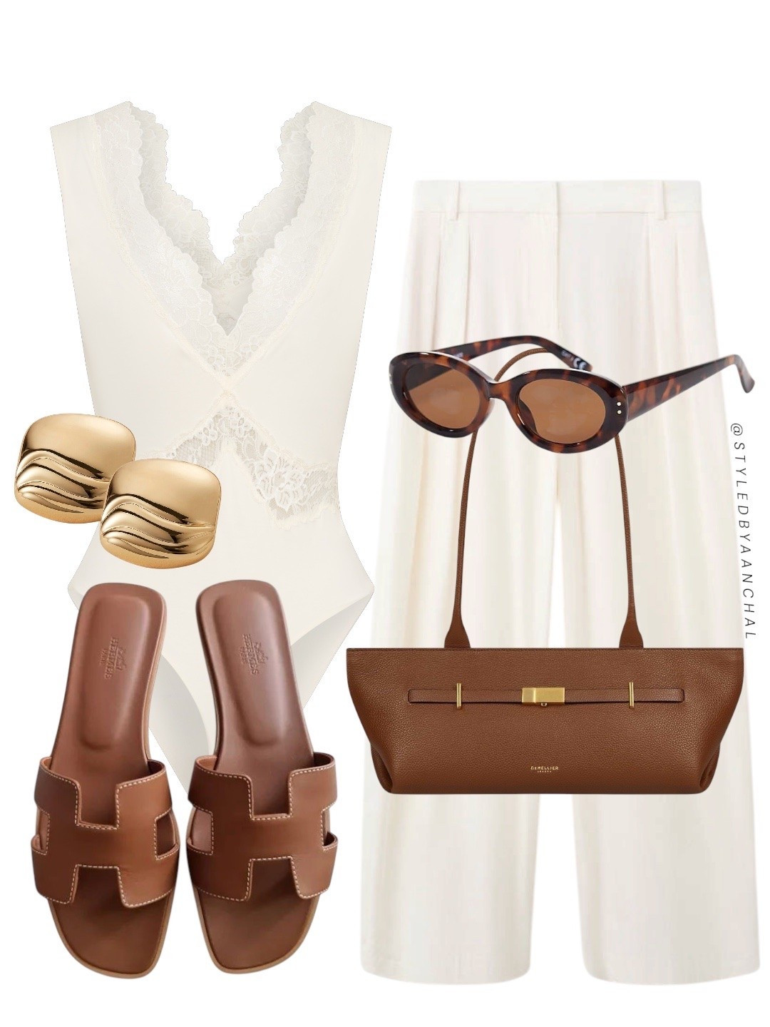 Cream and camel accessories outfit


Cream bodysuit
White bodysuit 
Meshki
Camel bag
Hermes oran
Camel sunglasses 
Chic outfit

#LTKsummer #LTKmodest #LTKbag