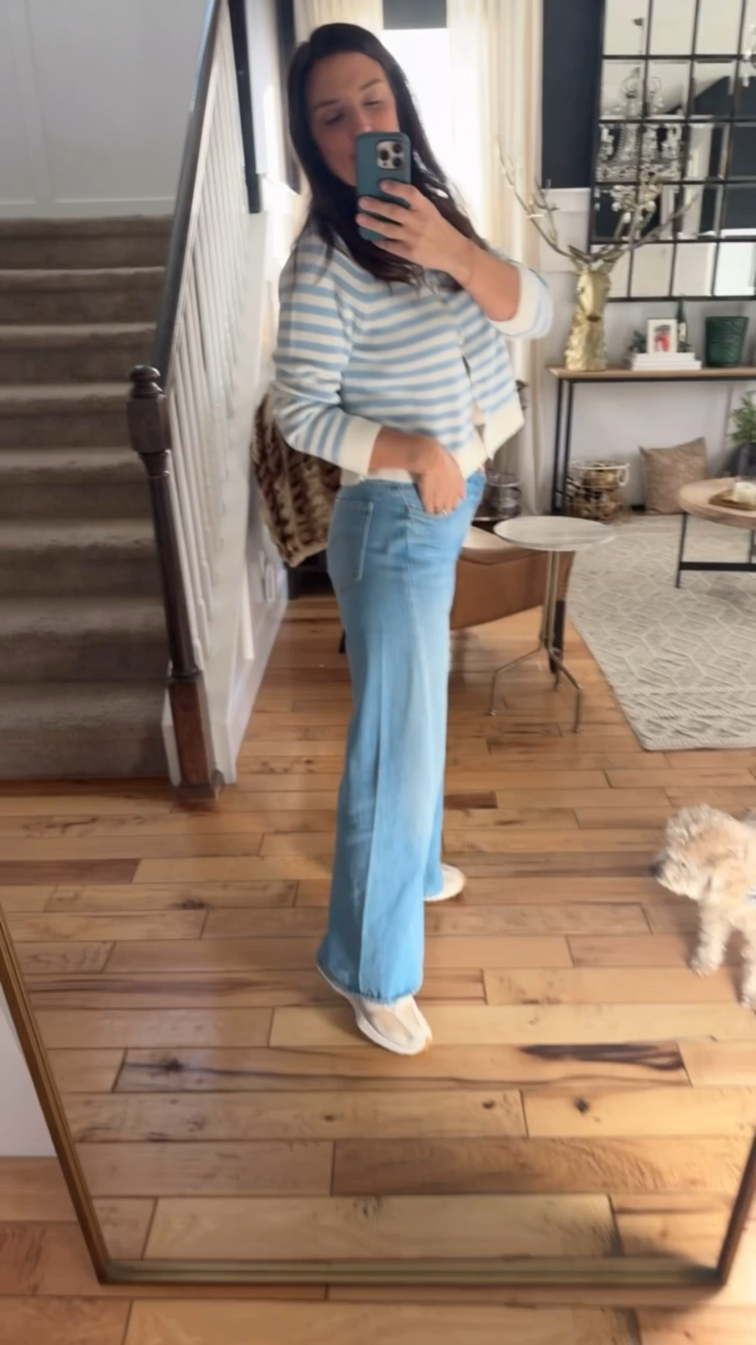The cutest spring look! Viral Mother jeans- pricy but worth it! Love the fit, I size up to a 28 in mother denim. 

Sweater TTS medium and $35

Sneakers are a tried and true favorite just in spring colors and leather

#LTKdayinmylife #LTKFindsUnder100 #LTKOver40