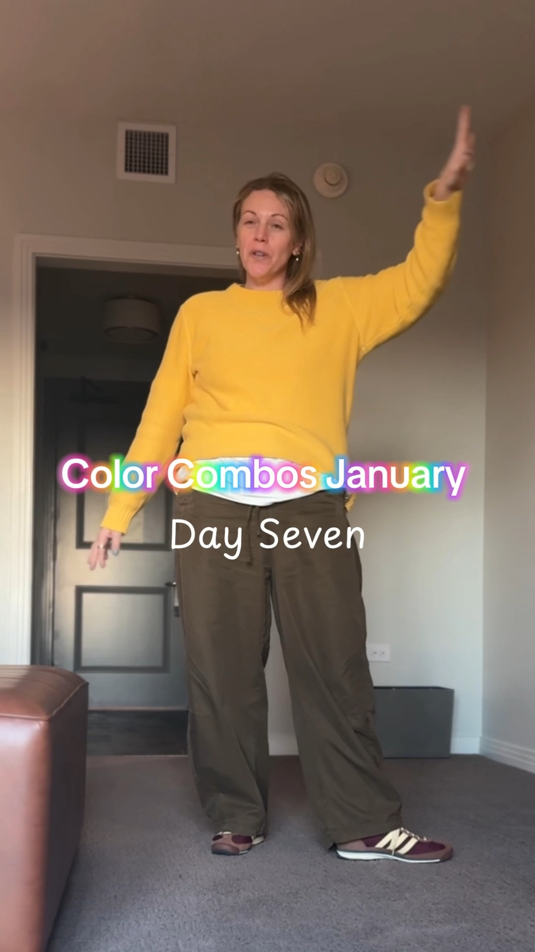 💛💚🤎 color combo 

#LTKMidsize #LTKootd #LTKOver40