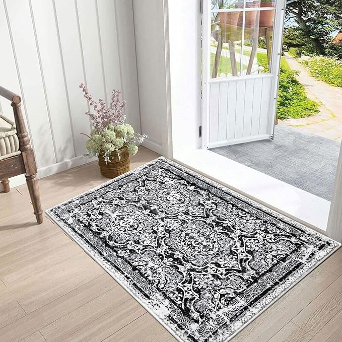 Vaukki Hallway Runner Rug, Vintage Shaggy Soft Laundry Rug Runner, Non Slip Entryway Runner Mat, ... | Amazon (US)