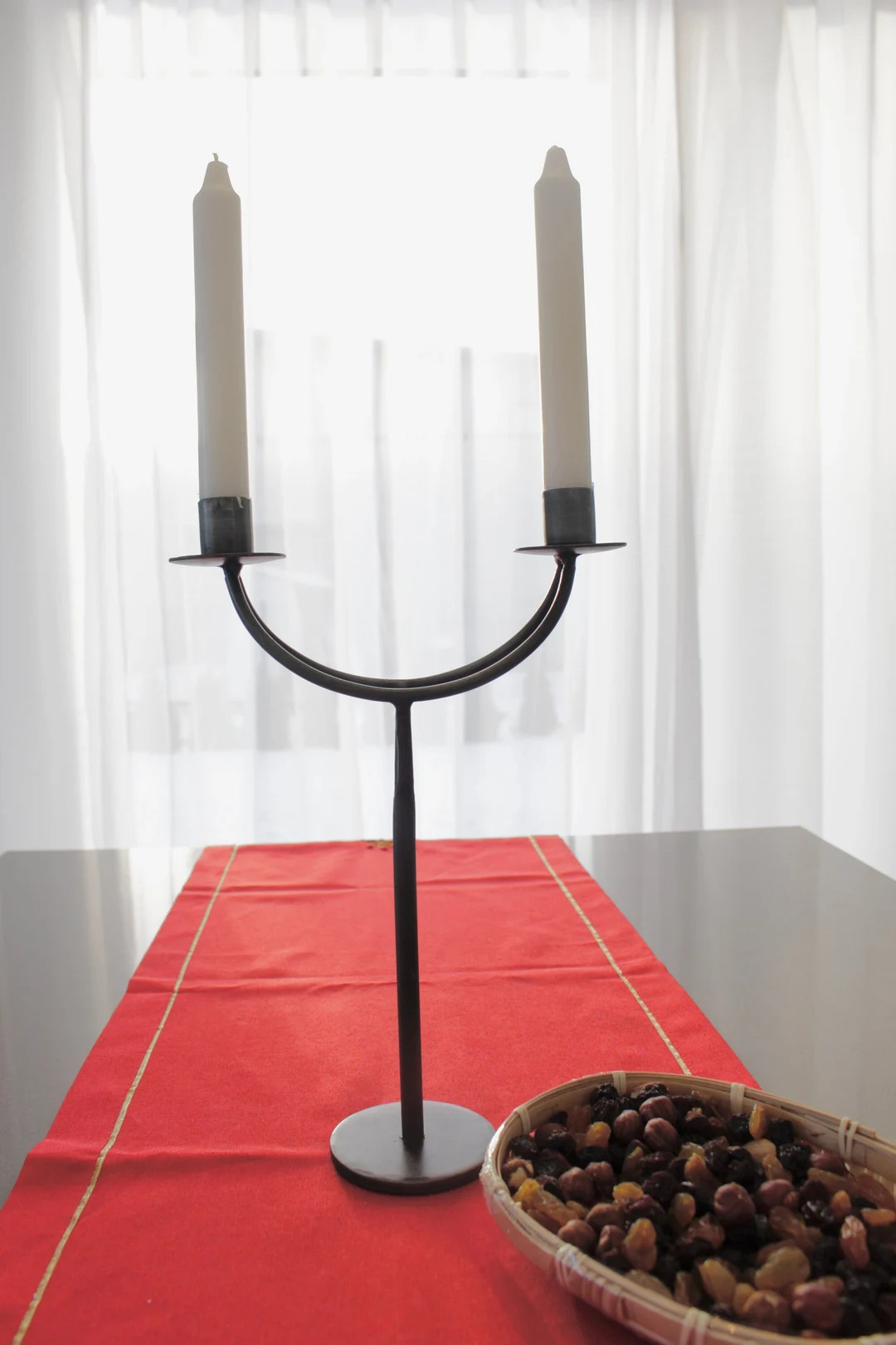 Classic Hand Forged Iron Candle Stand | Etsy (US)