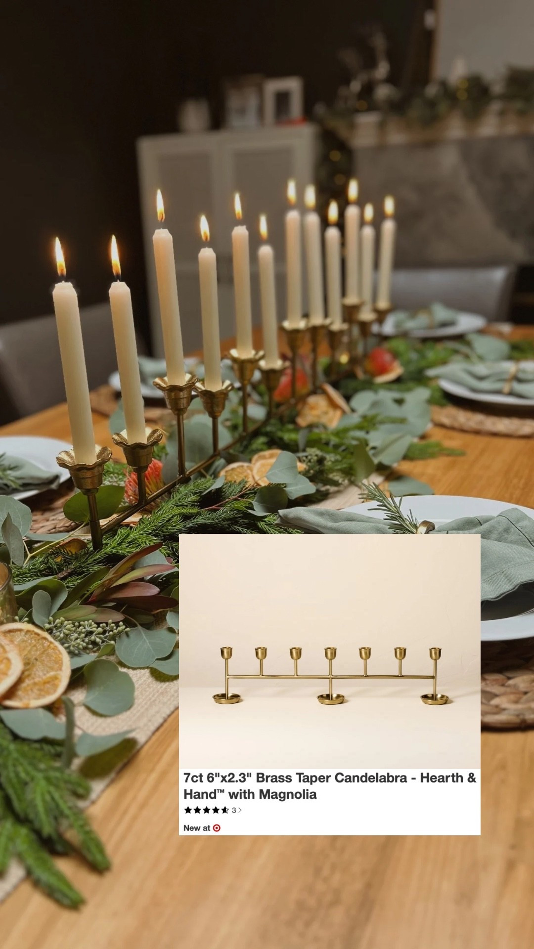 NEW AT 🎯 this seasons version of the viral candelabra that sells out every year. Perfect for every holiday tablescape. ￼

#LTKSeasonal #LTKHome #LTKSaleAlert
