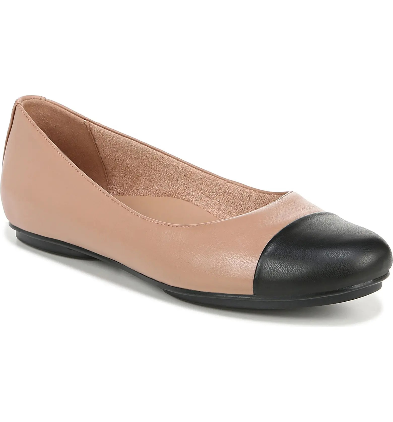 Naturalizer Maxwell Cap Toe Skimmer Flat (Women) | Nordstrom | Nordstrom