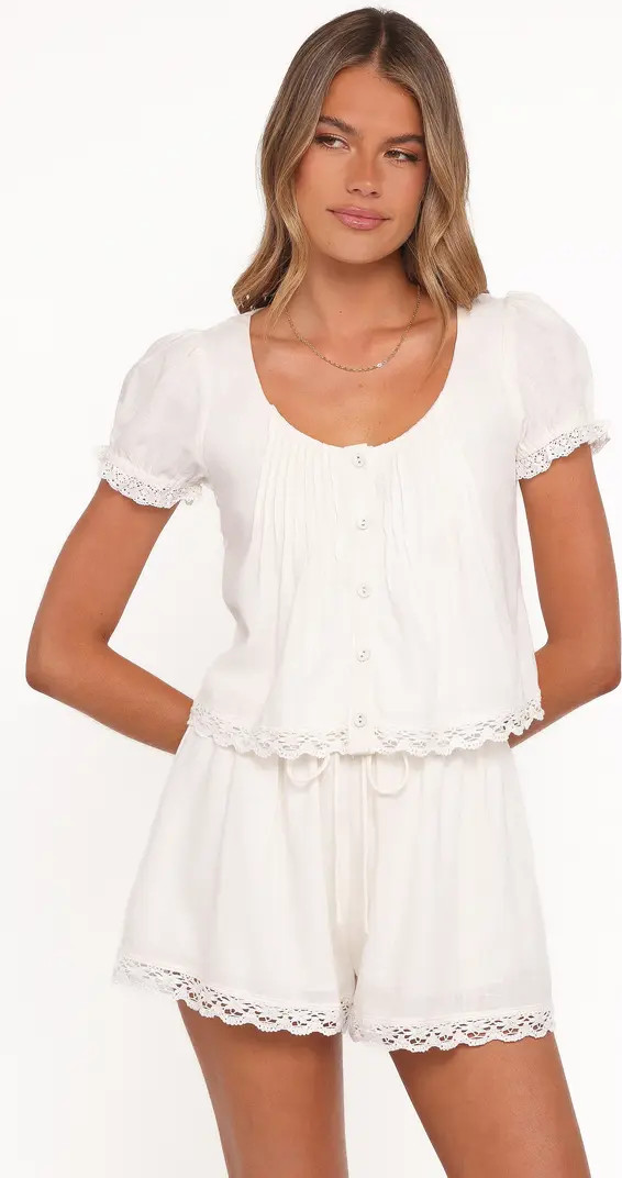Elara Woven Shirt & Shorts | Nordstrom