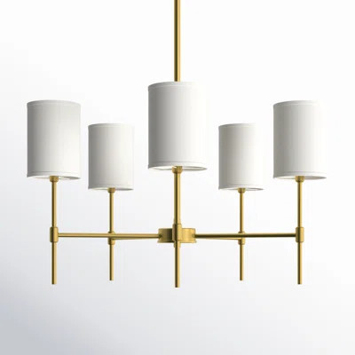 Millie 5 - Light Shaded Classic Chandelier | Wayfair North America