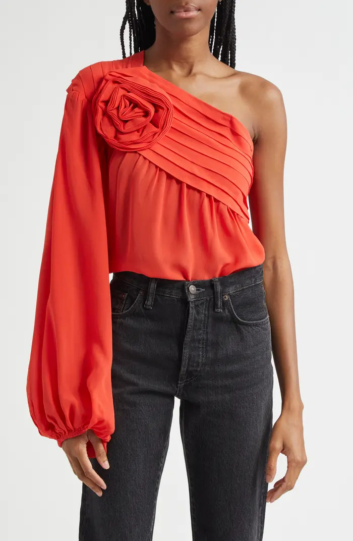Red Rose One-Shoulder Top | Nordstrom