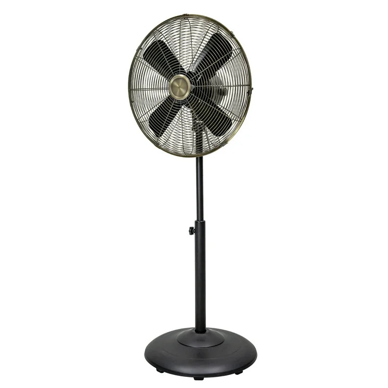 Better Homes & Gardens New 3 Speed 16 inch Vintage Metal Stand Fan in Black | Walmart (US)