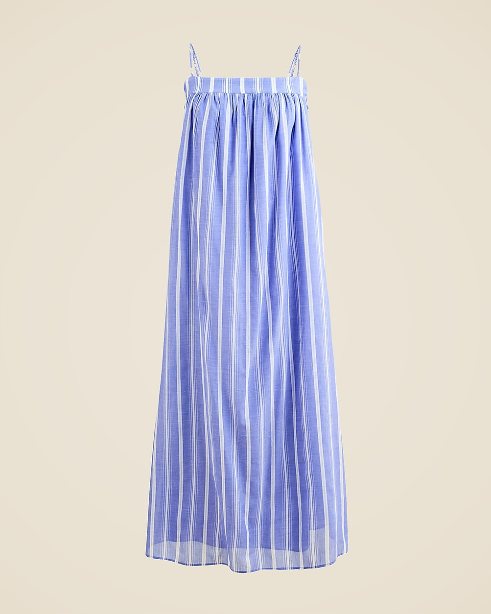 Floaty midi dress in striped cotton voile | J. Crew US
