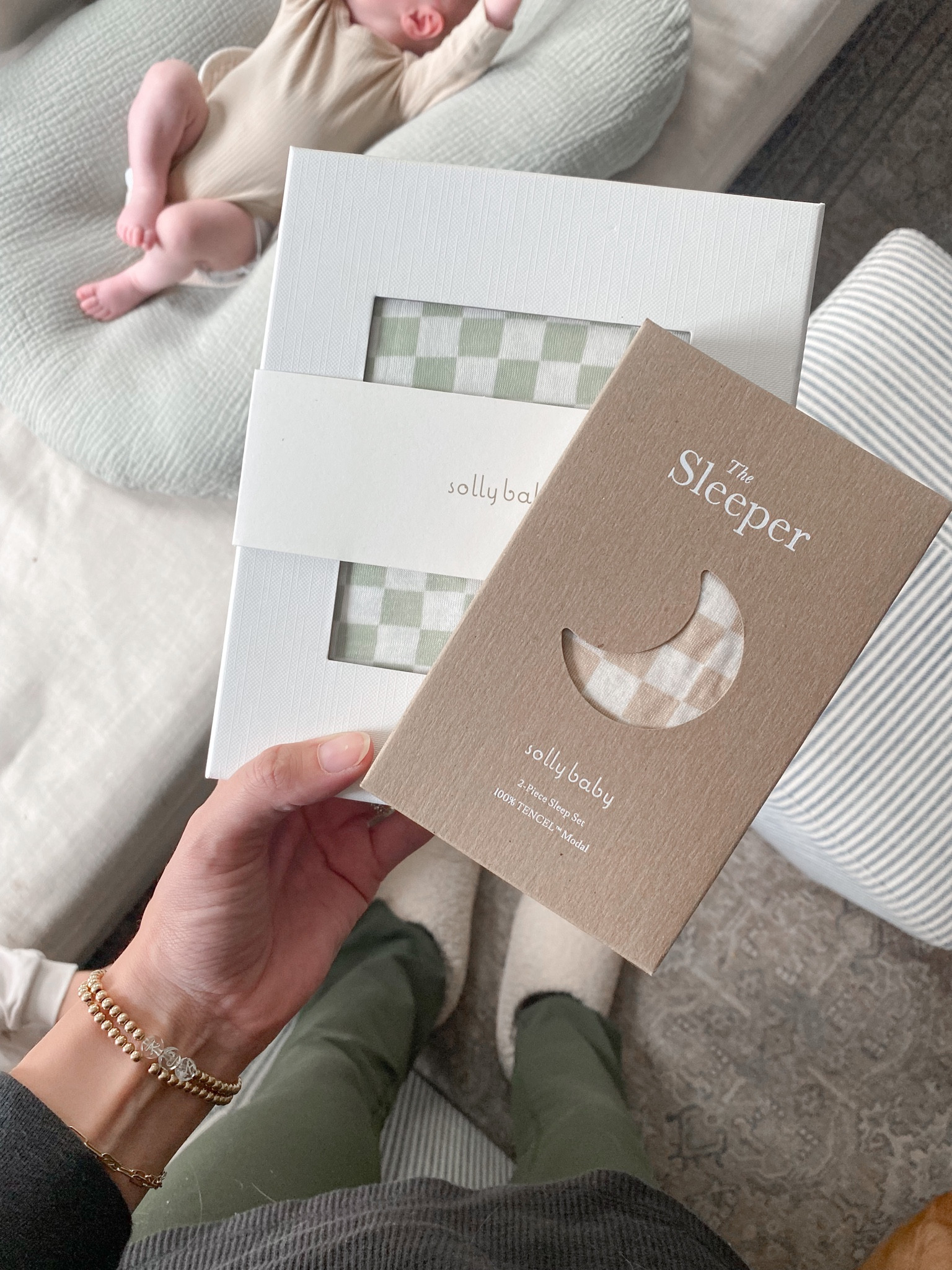 New checkerboard Solly baby wrap & sleeper jammies for baby girl! 

#LTKbaby #LTKfamily #LTKbump