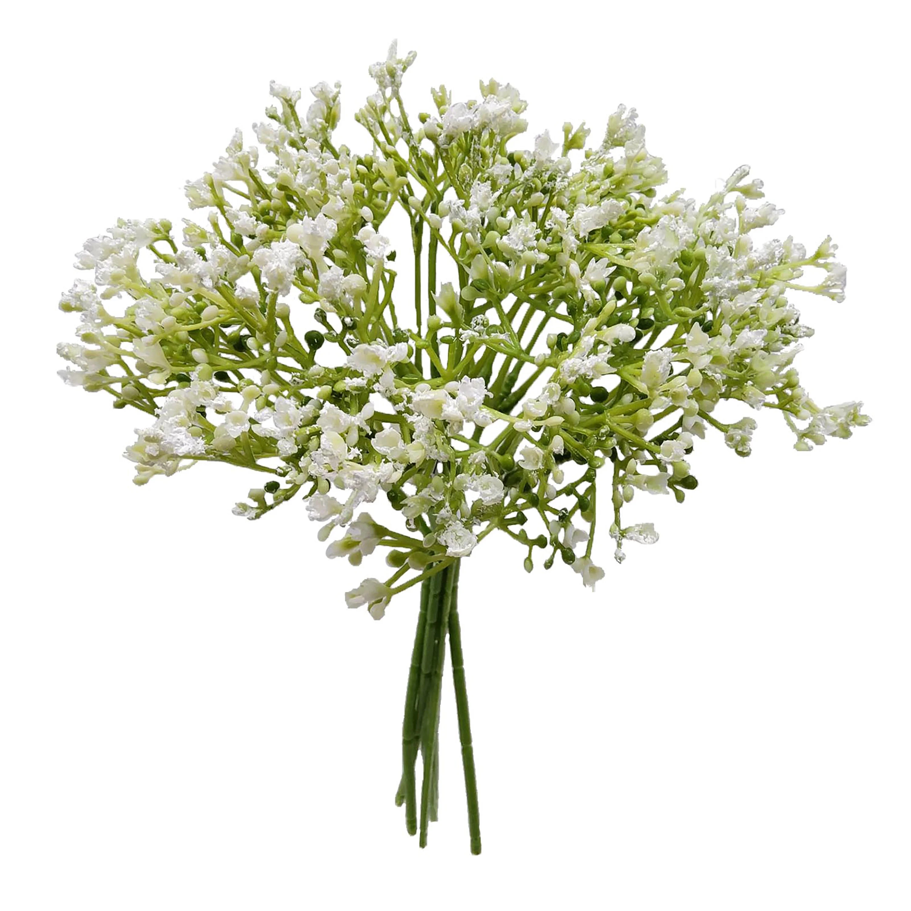 Mainstays 12 inch Artificial Baby's Breath Flower Pick, White Color. Indoor Use. | Walmart (US)