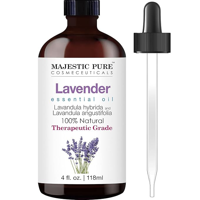 MAJESTIC PURE Lavender Essential Oil with Therapeutic Grade, for Aromatherapy, Massage and Topica... | Amazon (US)