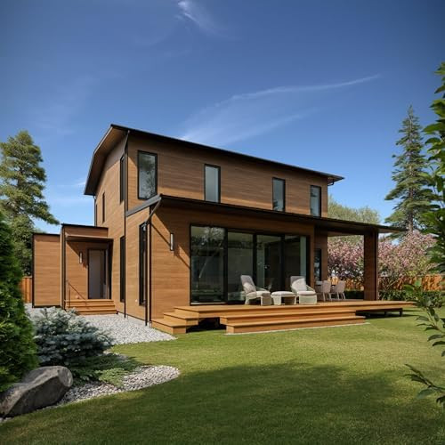 Modular Prefab Cabin Structure, Steel Frame Modular House Unit with Pre-Installed Electrical Syst... | Amazon (US)