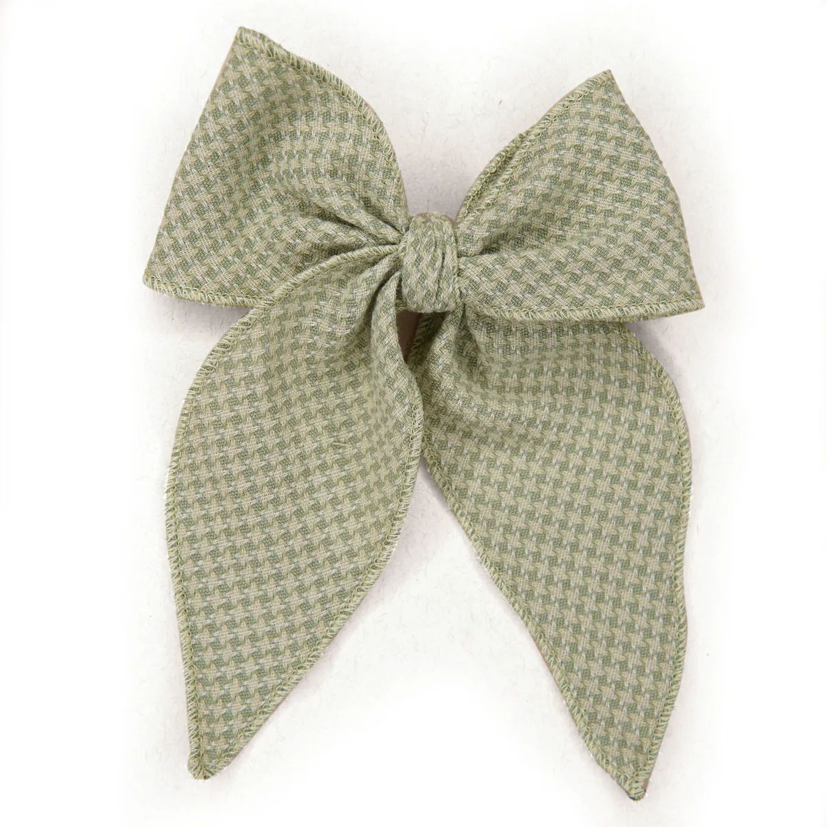 Woven Sage - Hair Bow for Girls - Large | Boon Ties