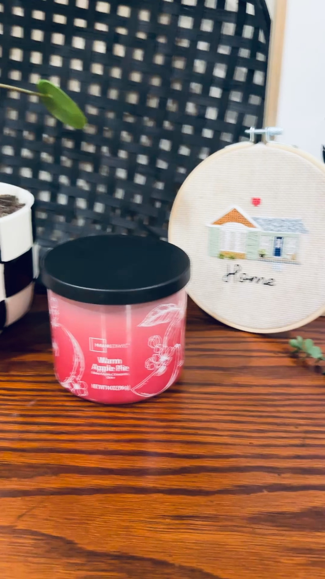 This scented candle from Walmart is one of my go-tos in the fall. 

 