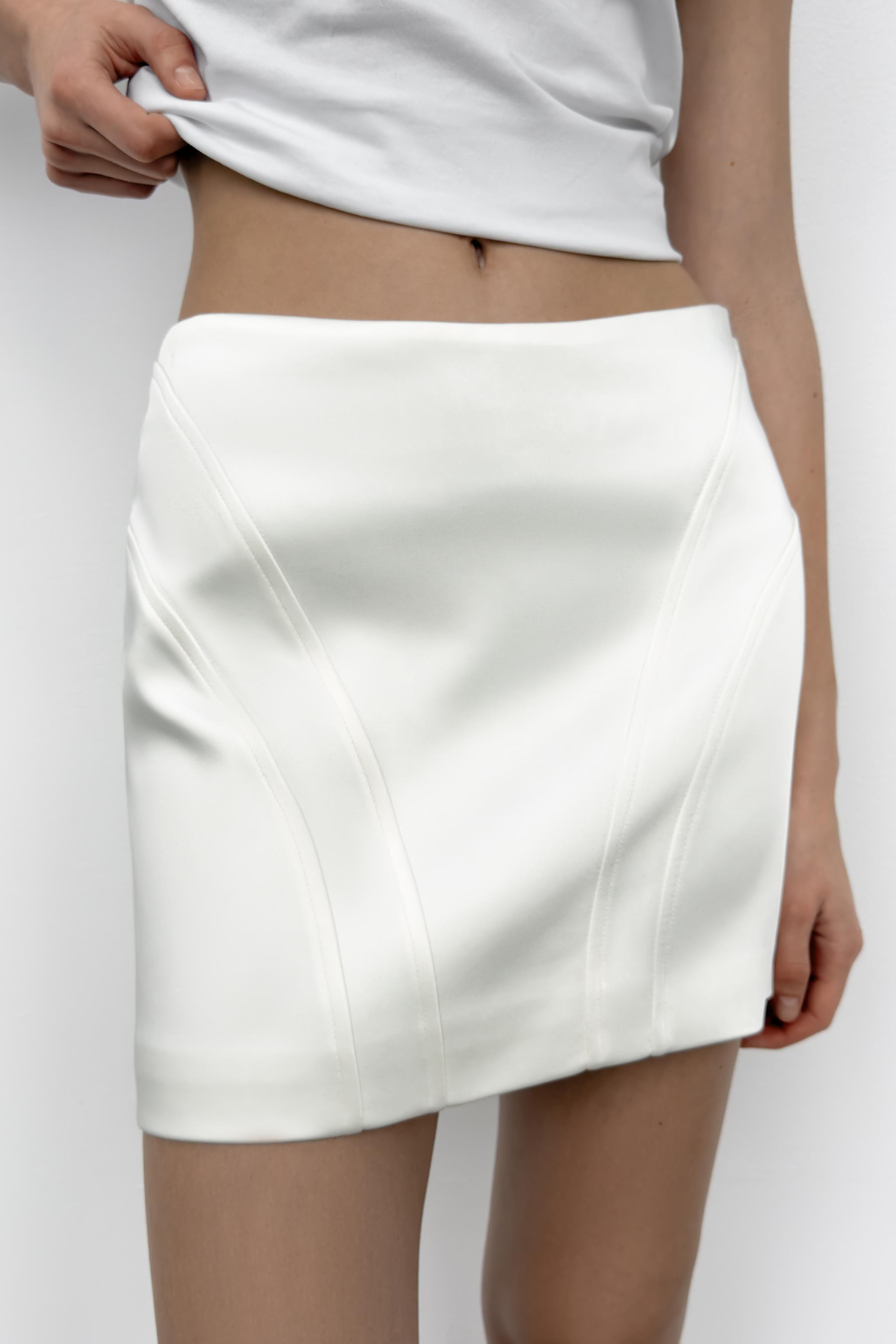 SATIN MINI SKIRT | Zara UK