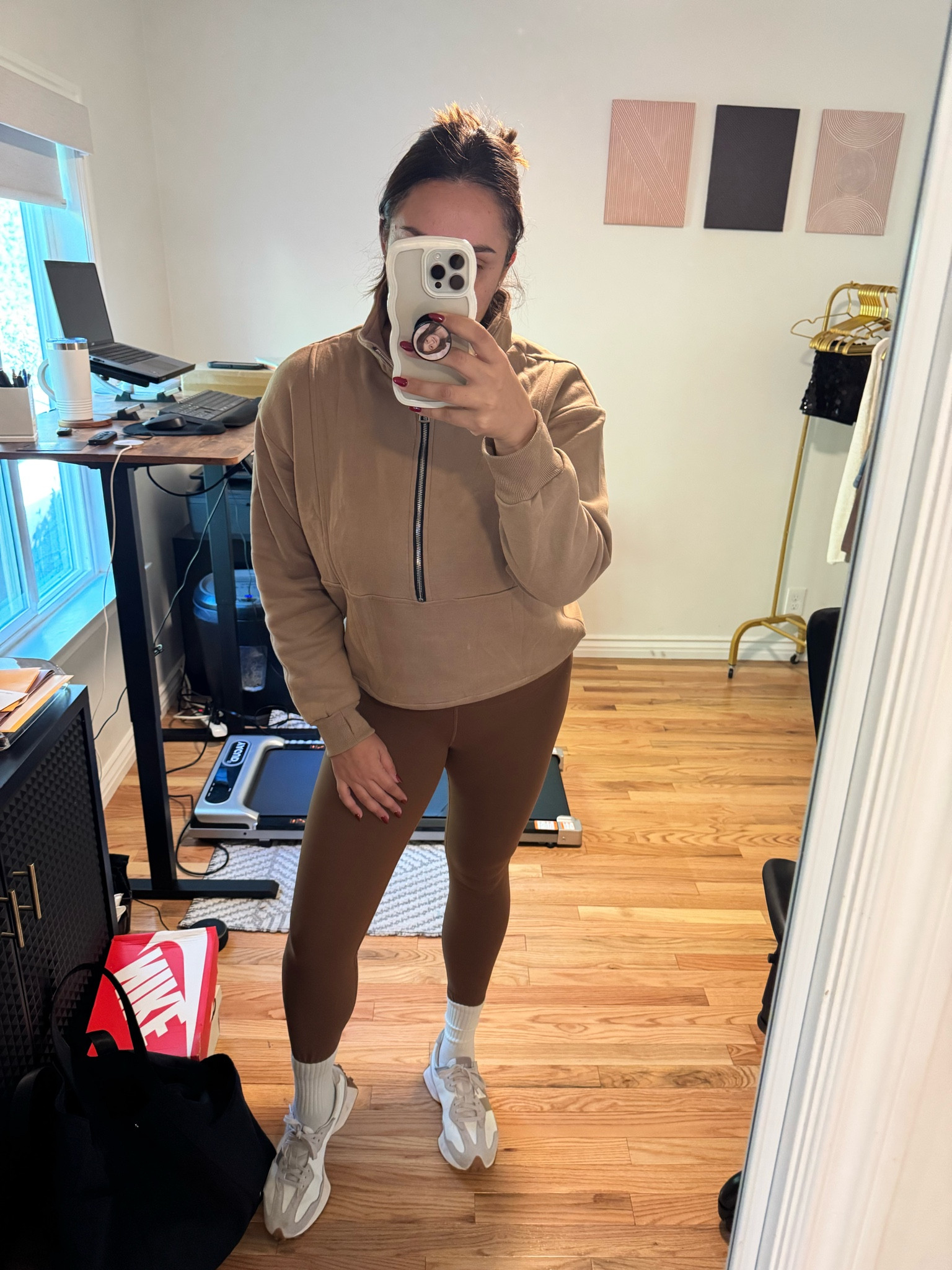 Athleisure work from home outfit so I’m gym ready! 

#LTKFitness #LTKWorkwear