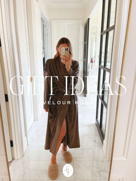 Gift ideas for any of the women on your list be it hostess, homebody, mama or grandma. Velour robe. Cella Jane 

#LTKHoliday #LTKGiftGuide #LTKstyletip
