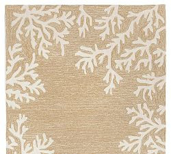 Coral Border Outdoor Rug | Pottery Barn (US)