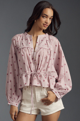 The Sidney Batwing Blouse by Pilcro: Cinched Waist Edition | Anthropologie (US)