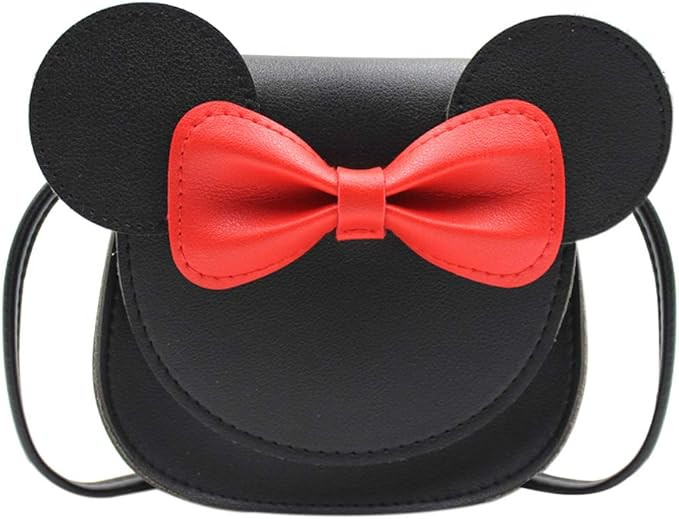 ZGMYC Little Girl's Cute Bowknot Crossbody Purse Cartoon Mouse Ears Shoulder Handbag | Amazon (US)