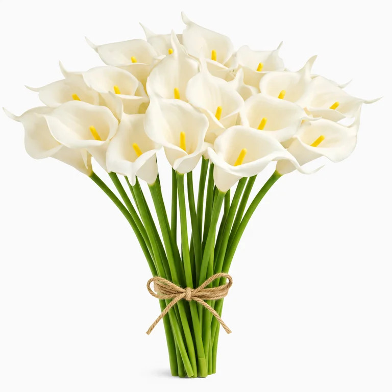 HUIANER 15Pcs Artificial Calla Lily Fake Flower Stems 13.7" for Home Kitchen Wedding Table Decora... | Walmart (US)