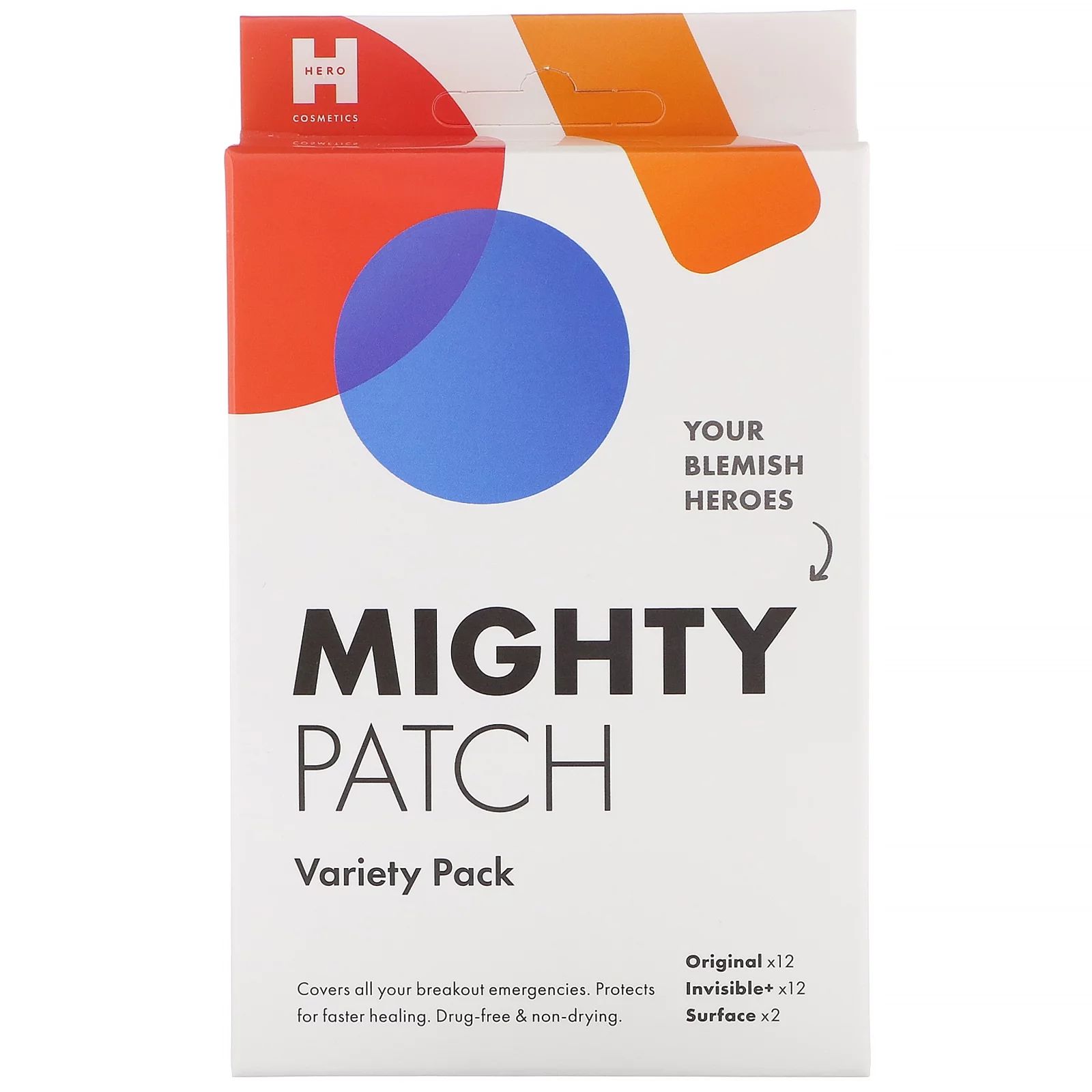 Mighty Patch, Variety Pack, 26 Patches, Hero Cosmetics - Walmart.com | Walmart (US)
